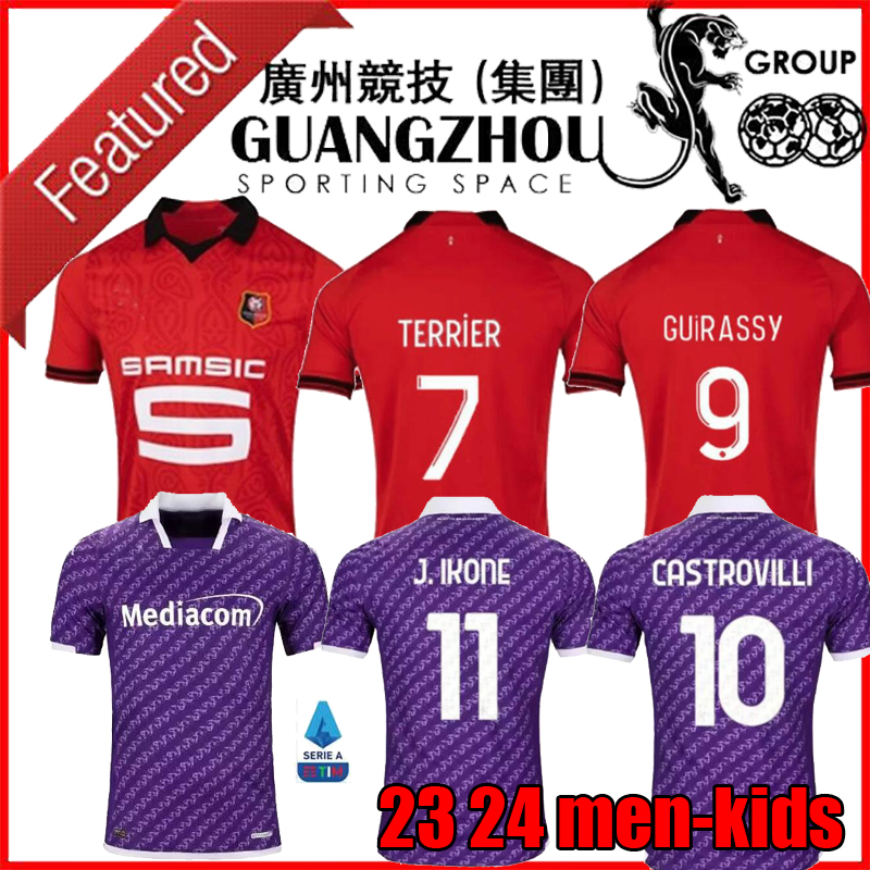 

FIORENTINA 23 24 Stade Rennais CAMAVINGA Soccer Jersey DOKU 2024 2023 Rennes BOURIGEAUD Maillots De Foot TRUFFERT TERRIER MAOUASSA NZONZI AGUERD Football Shirt, 22 23 home