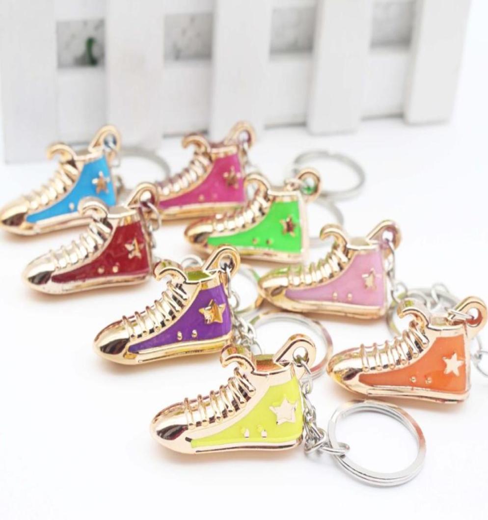 

Personalized gift acrylic plating sneakers small shoes key chain pendant9153251