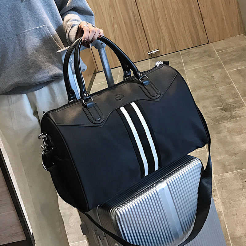 

Male and female business hands put forward poor bags, short distance high-capacity travel shoes, luggage bags 230526, Hei bai tiao