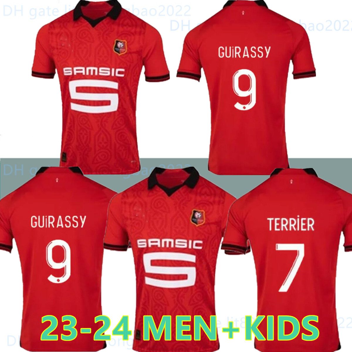 

Stade Rennais 23 24 Fans Player Version soccer jerseys Rennes 120th Anniversary 2023 2024 SULEMANA BOURIGEAUD NIANG DOKU HUNOU ABLINE Men kids kits football shirt, 23-24 home