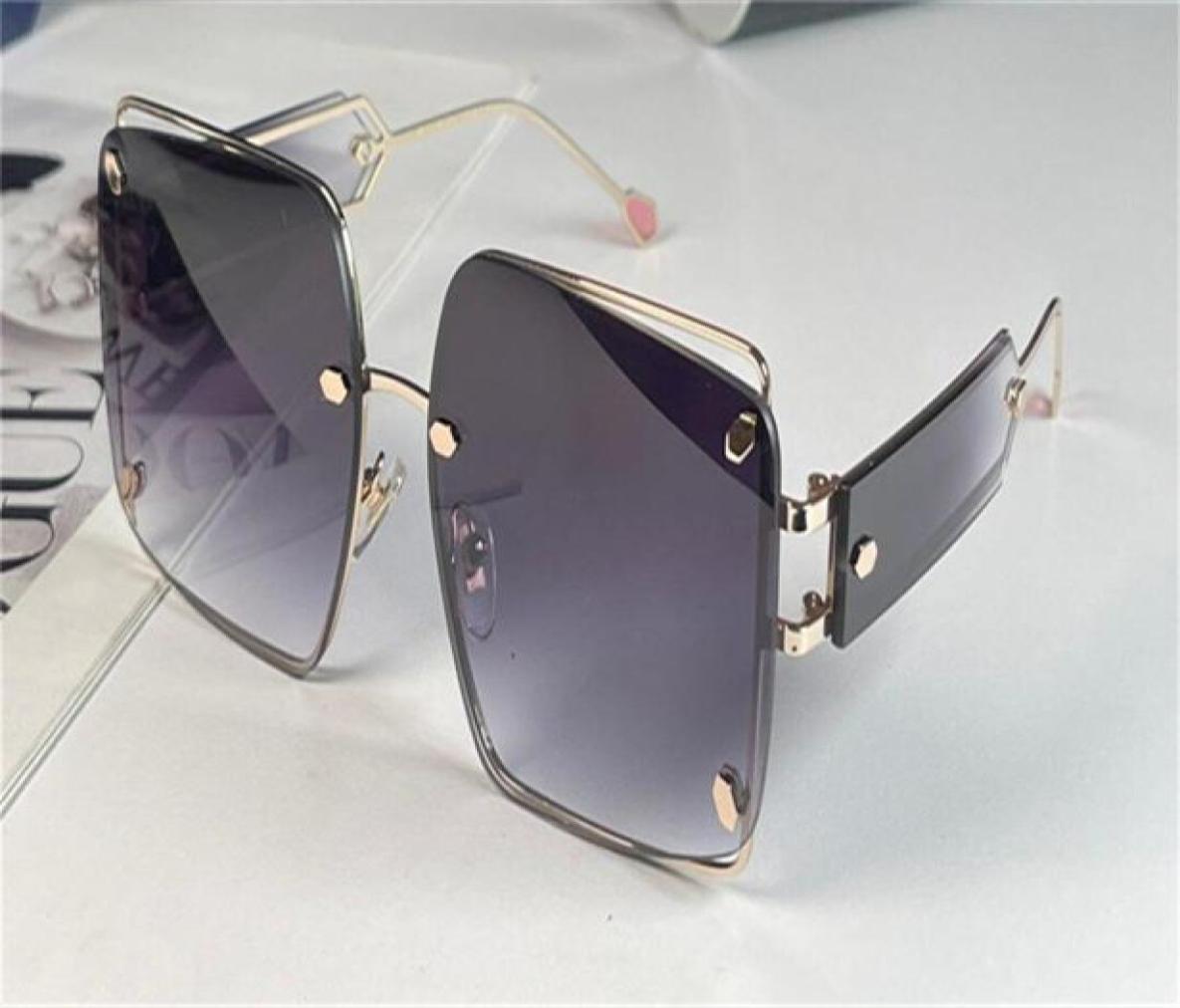

New fashion sunglasses 6171 square frame rimless popular and versatile style simple outdoor highend uv400 protection glasses 3440761