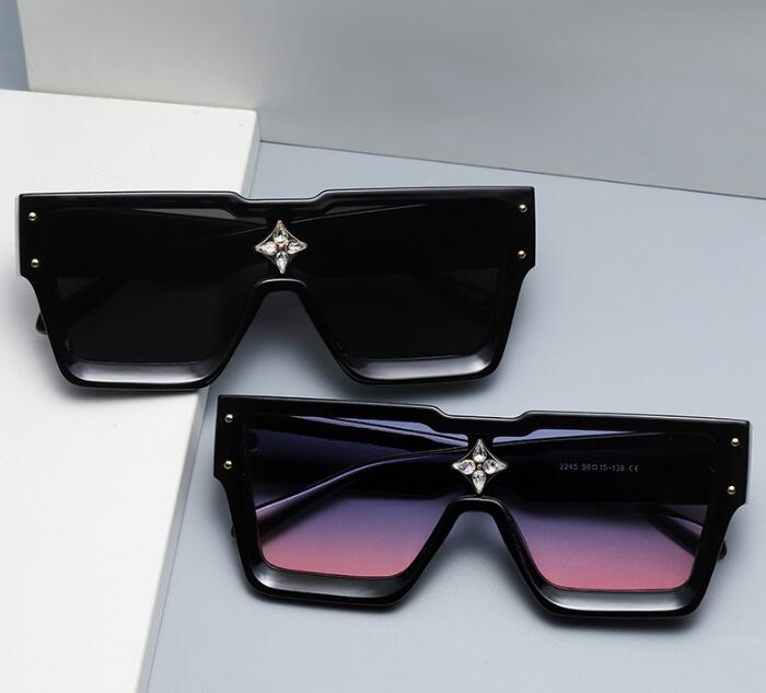 

Big frame one-piece lens superclear women's sunglass personality unisex travel discoloration sunglasses popular shades eyewear multiple colors