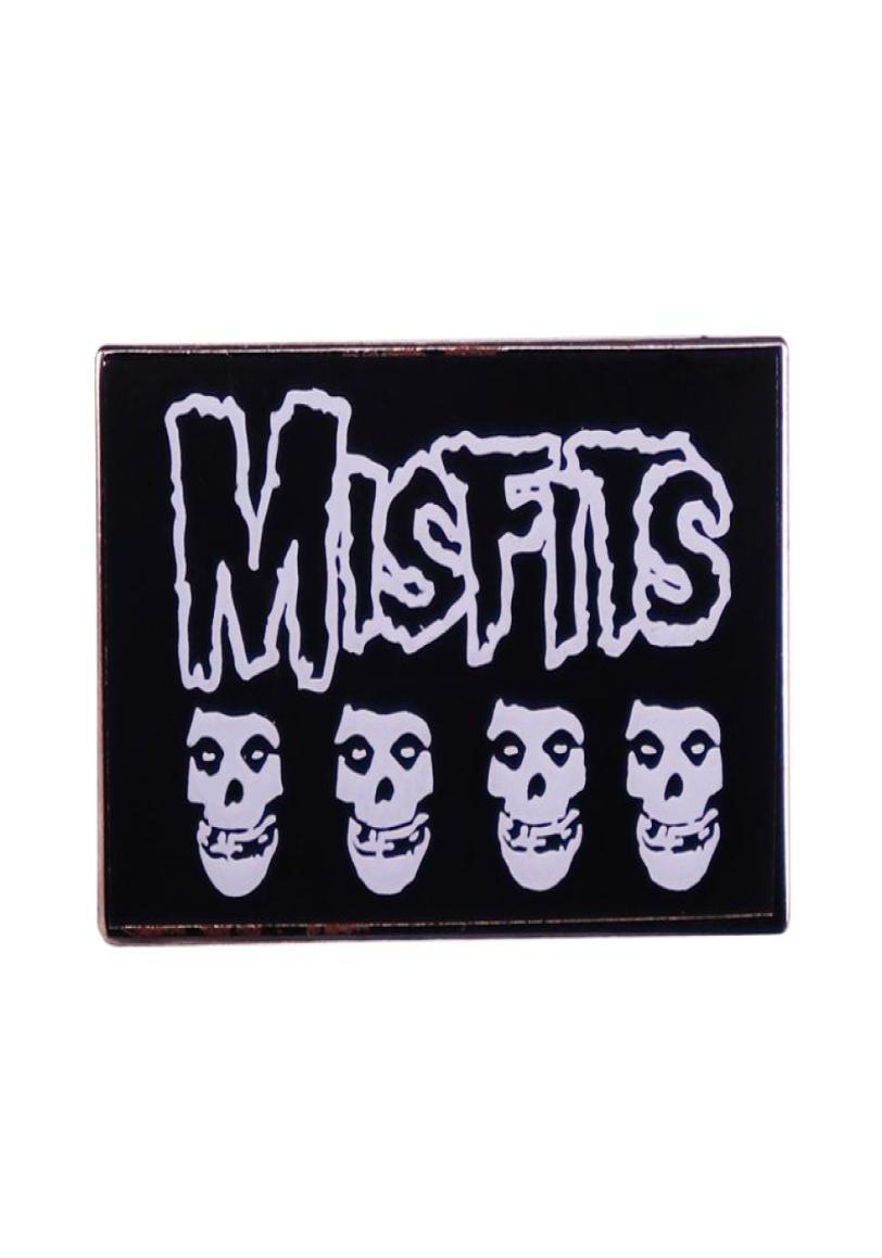 

Misfits brooch Acclimatized chorus American horror punk rock band BROOCH BADGE8437913, Red