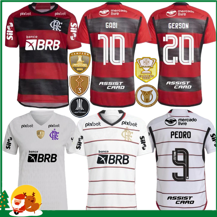 

23 24 Flamengo soccer jerseys 2023 2024 DIEGO E.RIBEIRO GABRIEL B. GABI PEDRO VIDAL DE ARRASCAETA GERSON B.HENRIQUE Camisa Mengo Men women / kids kit football shirt, New 23/24 home