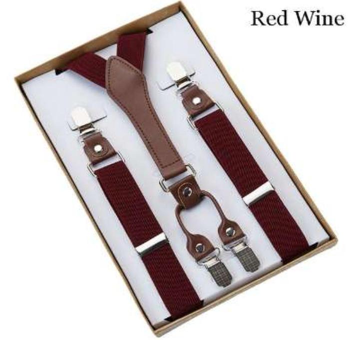 

4 Clip Men039s Suspenders Men Braces Supports tirantes For Women Elastic Adjustable Pants Straps Clothing2219739