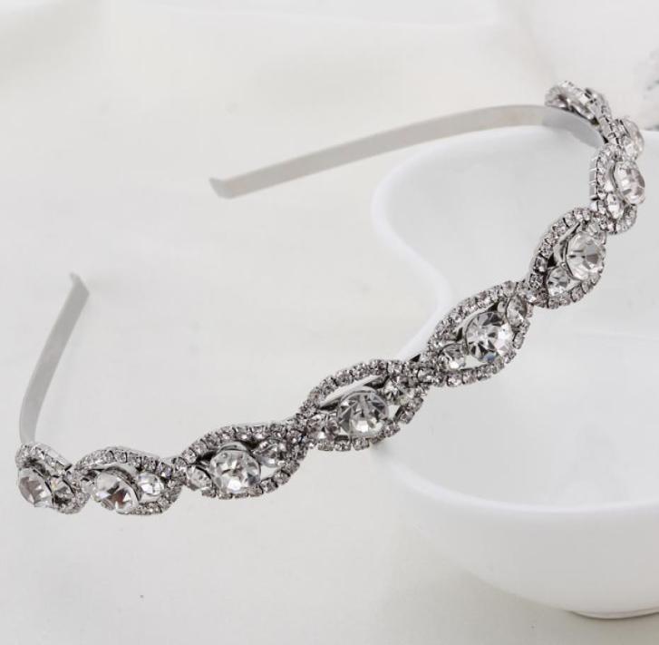 

Fashion bridal wedding headband Wedding party romantic crystal rhinestone hairband bride high quality hair accessories for women5533909