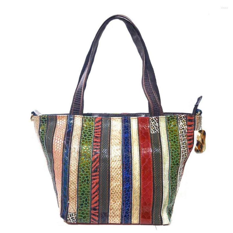 

Evening Bags Luxury Designer Genuine Leather Bag For Women 2023 Tote Woman Hand Shoulder Ladies Fashion Messenger Womens Lambskin, Snake grain