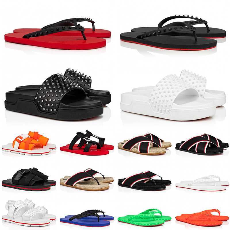

Red Bottomed Christians 2023 Designer Sandals Rubber Slippers Thick Sandal Luxury Loafers for Mens Women Flip Flops Slides Outdoor Indoor