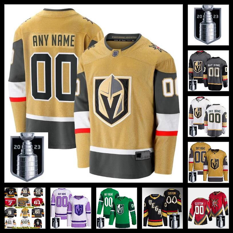 

2023 Stanley Cup Jerseys Custom Vegas Golden Knights Hockey NHLvvvv Jack Eichel Mark Stone William Karlsson Alex Pietrangelo Jonathan Marchessault Shea Theodore, Color