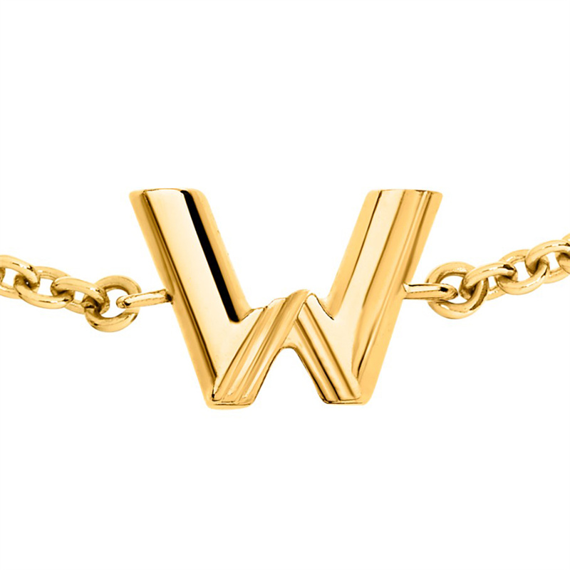 

Charm Bracelets For Womens Ladies Fashion Golden 26 Letters Bracelet Designer Luxury Casual Vintage Gold Chains Jewelry