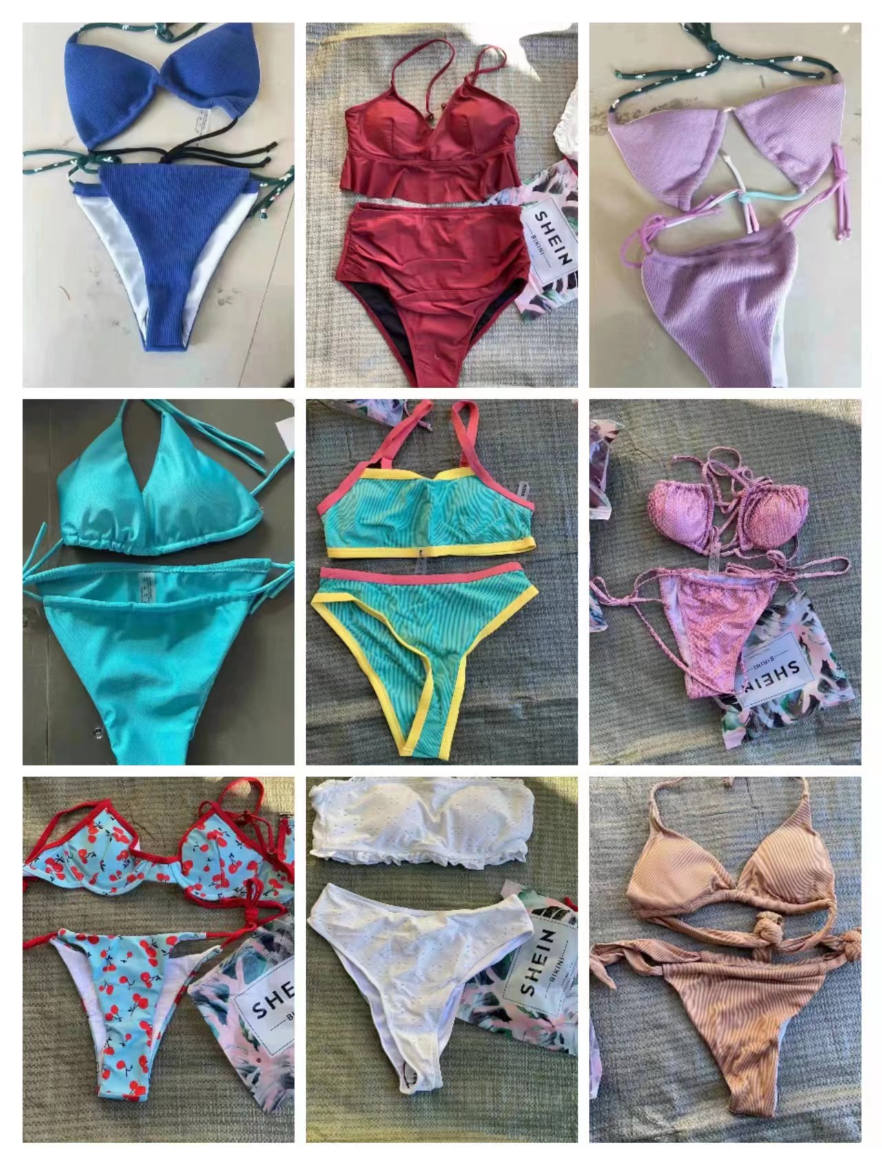 

shein new bikini swimsuit 200 sets from the batch, Multiple colors