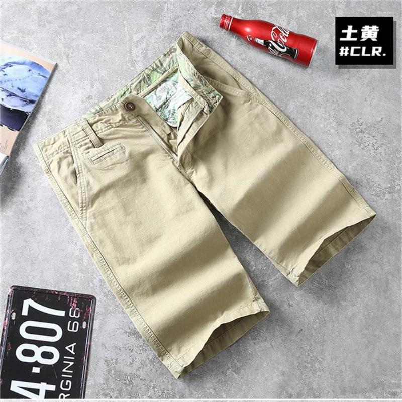 

Men's Shorts Mens Summer Cargo Outdoor Fashion Knee Length Sports Men Cotton Khaki Work Bermudas Masculina, 10602-1a2017