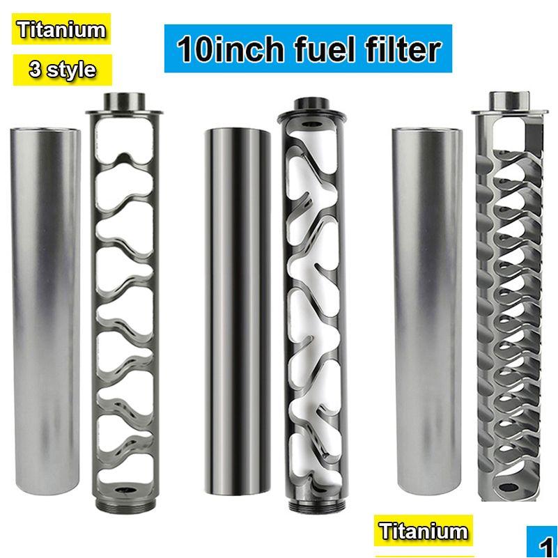 

Fuel Filter 10Inch Aluminum Kit 1/228 5/824 Soent Trap For Napa 4003 Wix 24003 Filters Motive Vehicle Modified Oil Drop Delivery Mob Dhfld