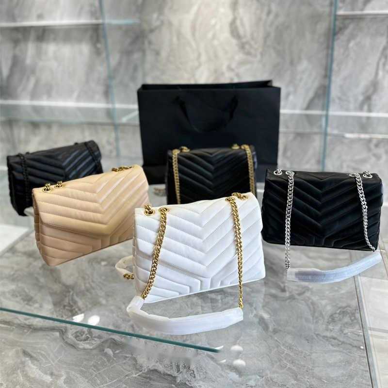 

designer bags messenger bags women luxurys handbag women stripe Leather Classic Shoulder Tote Bags 221210, Khaki--gold chain