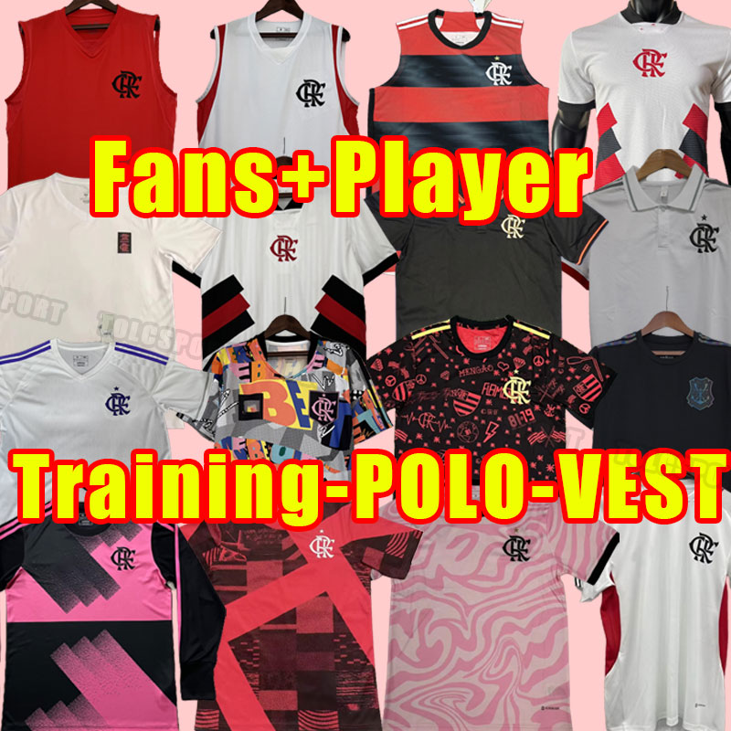 

CR Flamengo soccer jerseys player version Flamenco 23 24 David Luiz DIEGO E.RIBEIRO GABI away football shirts 2023 2024 PEDRO DE ARRASCAETA MEN Goalkeeper POLO VEST