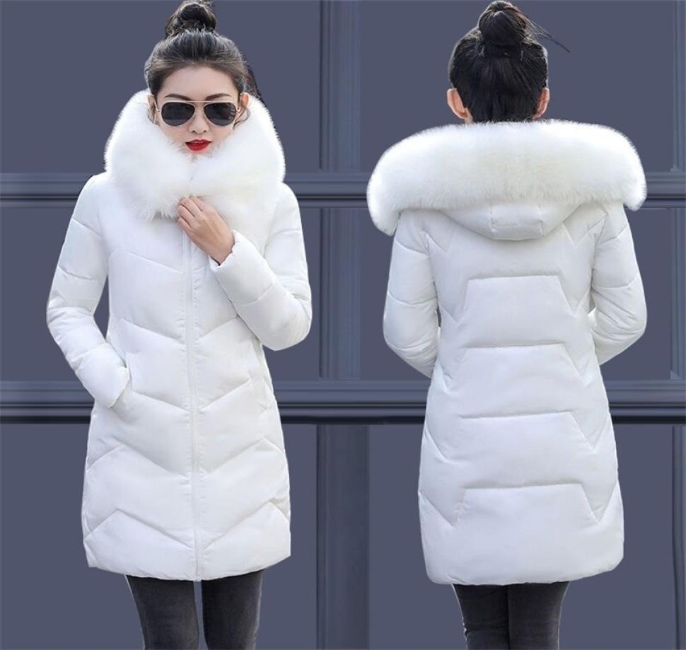 

Women Winter Jackets Coats Down cotton Hooded Parkas Feminina Warm Outwear Faux Fur Collar Plus Size 7XL Long Coats 2112308020813, Khaki