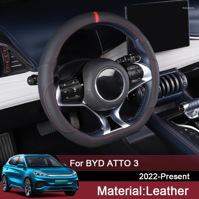 

Steering Wheel Covers For BYD ATTO 3 2023-Present Car Styling Wheels Cover Leather Internal Auto Accessories
