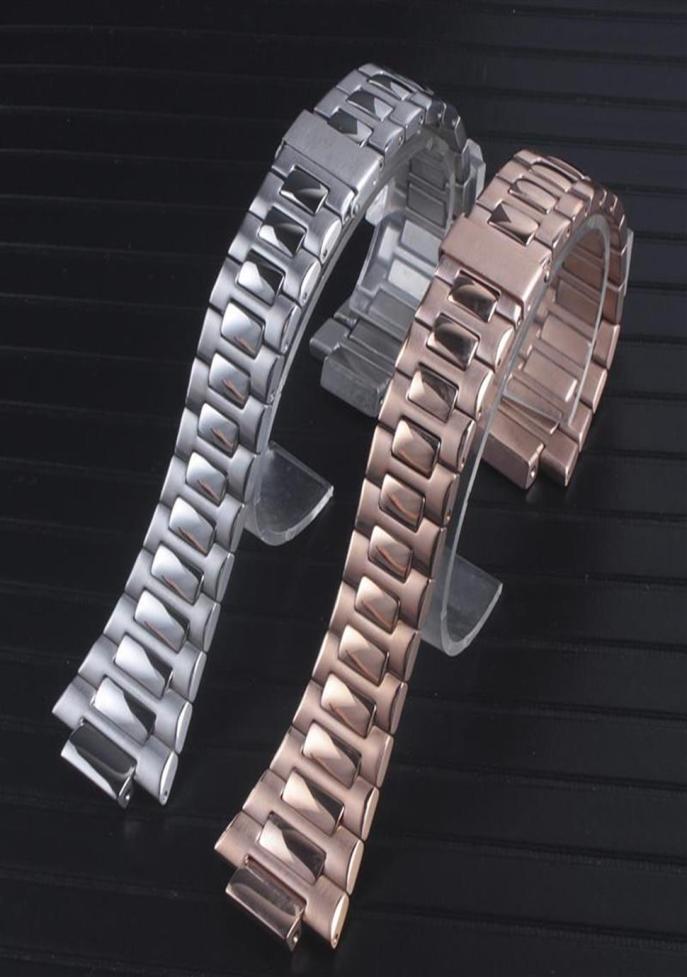 

Watch Bands 25mm Silver Stainless Steel Men Band Replacement Strap For Nautilus 5711 1A010221j4792633