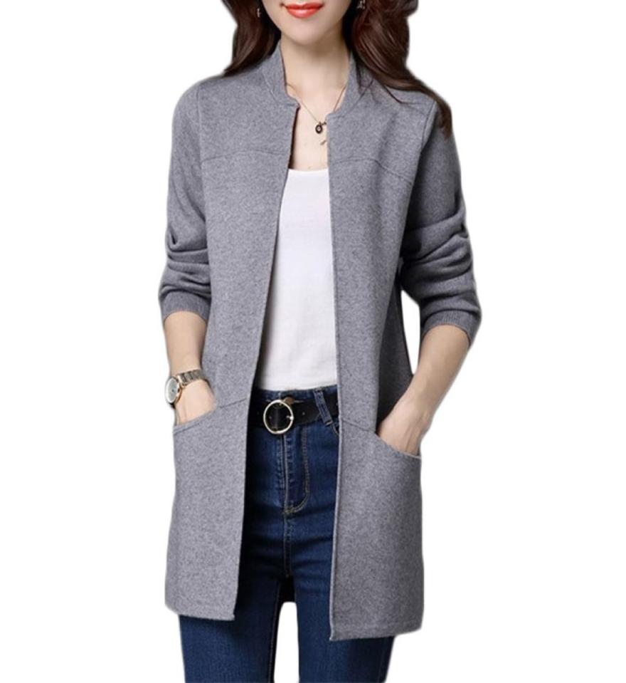 

Spring Autumn Plus size Sweater Women Jacket Coat Loose Long knitt Cardigan Women039s Shawl Low Round neck Cardigan Sweater A333952857, Red