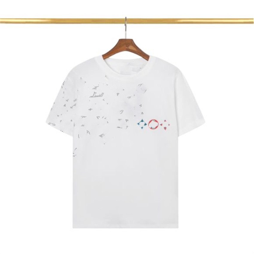 

Men's T-Shirt 2023 Fashionable Men's T-Shirts Lvity cotton anti-wrinkle printed alphabet couple Viutonity casual wear student short sleeve 034-04