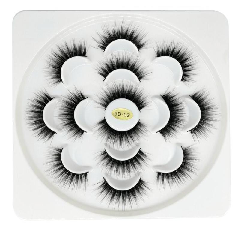 

7 pairs Natural False eyelashes Fake Lashes Long makeup 6D Synthetic Hair Lashes Eyelash Extension for Make Up3321684