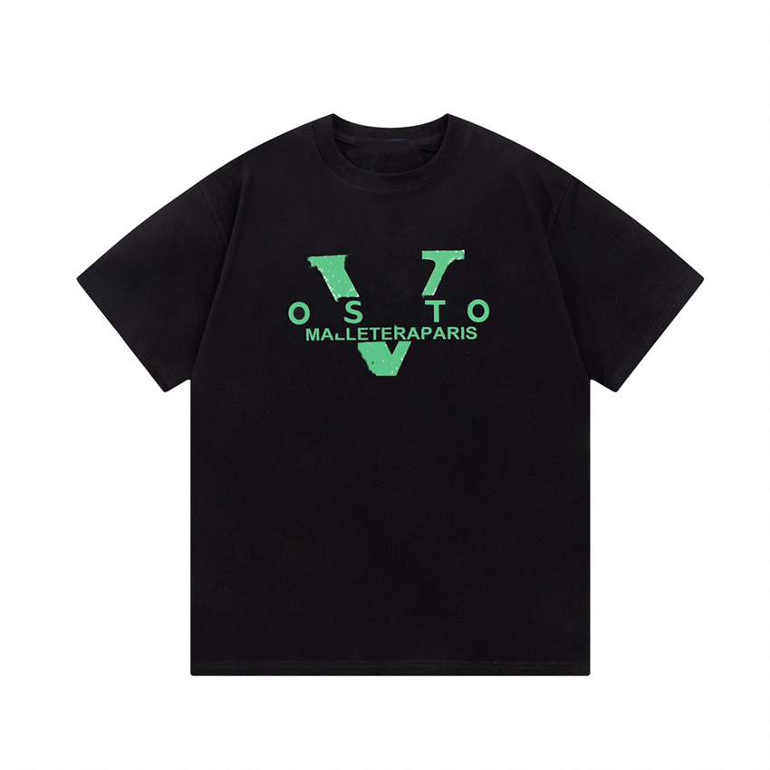 

Men' T-Shirt 2023 Fashionable Men' T-Shirts Lvity cotton anti-wrinkle printed alphabet couple Viutonity casual wear student short sleeve 033-05