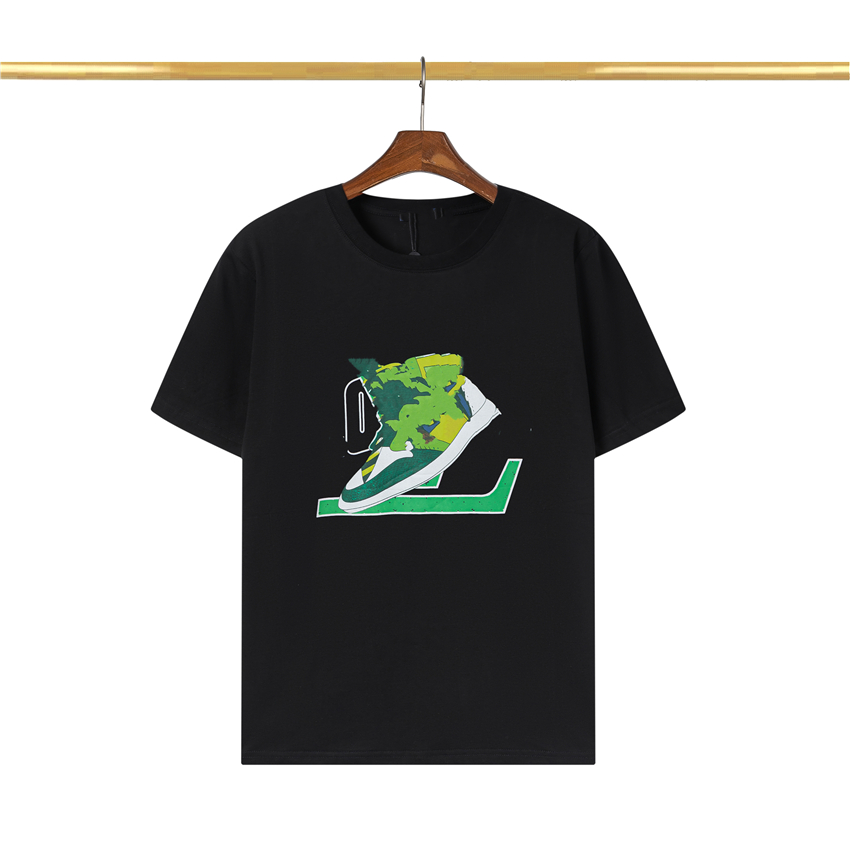 

Men's T-Shirt 2023 Fashionable Men's T-Shirts Lvity cotton anti-wrinkle printed alphabet couple Viutonity casual wear student short sleeve 034-010