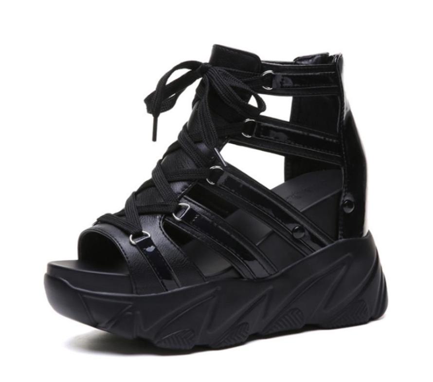 

Ho Heave Comforty Shoes Women Muffin Bottom Wedges Heels Summer Shoes Female Breathable Sandals Women Fashion Platform Sandals Y204986085, Sky blue