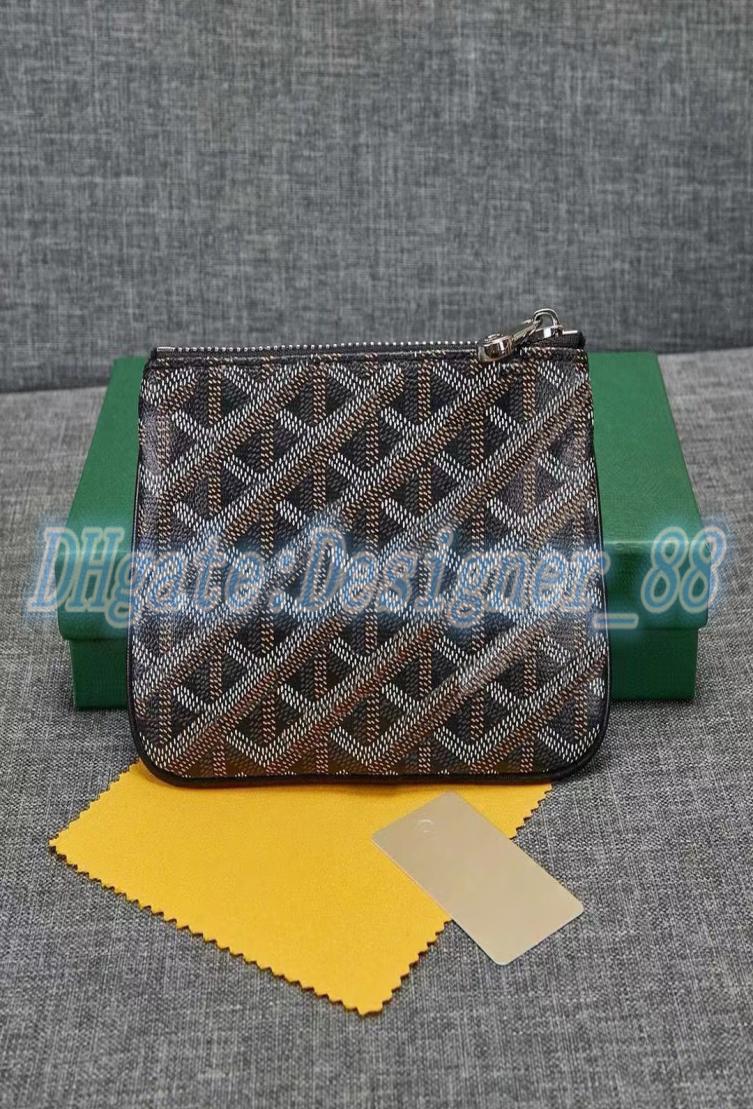 

With box Gy Senats coin purses Mini Wallet cards holder luxury Designer Womens mens cardholder Leather passport holders key pouch 1236175, Cream