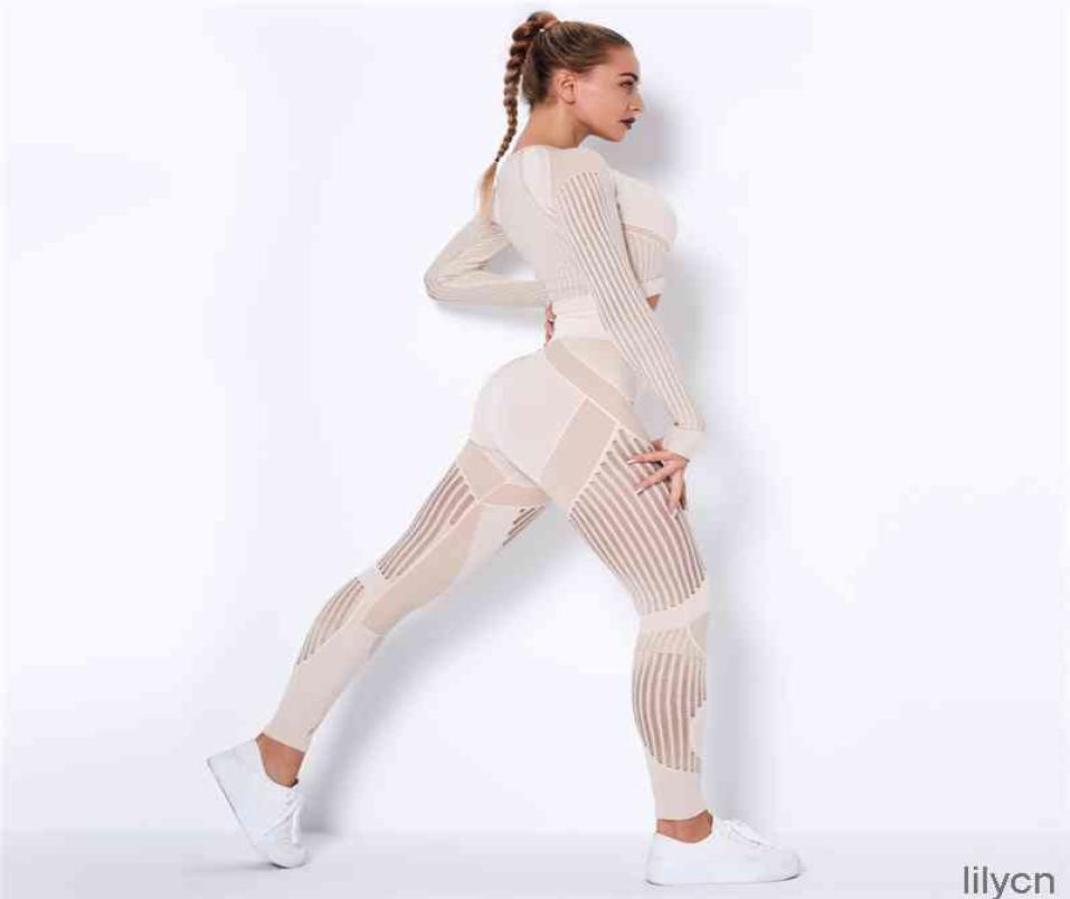 

Women039s Tracksuits Hollow Out Seamless Yoga Set Outfits Women Black Two 2 Piece Crop Top Bra Leggings Workout Gym suit Fitnes5932970, Red