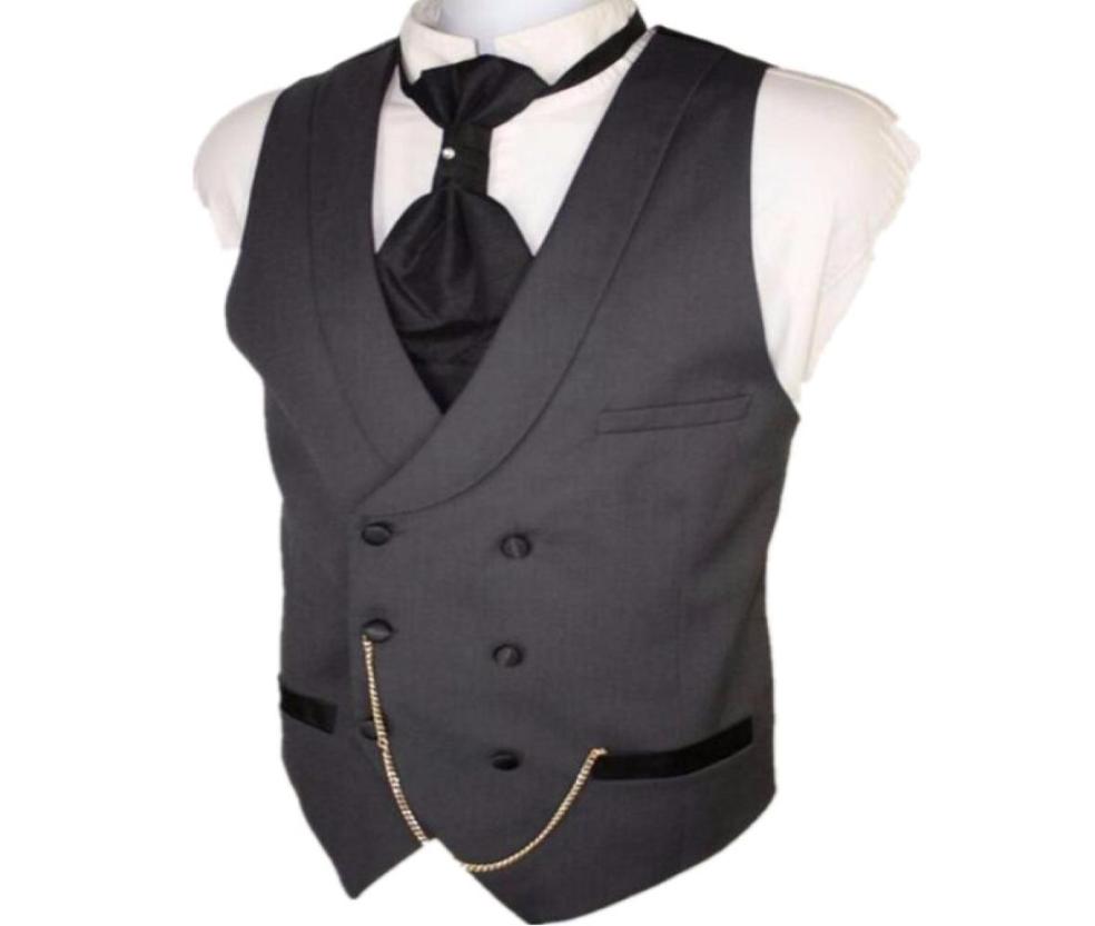 

Whole Custom Made Dark Gray Men Suit Vests Slim Fit Formal Waistcoat For Man Wedding Prom Vest doublebreasted5125338, Orange