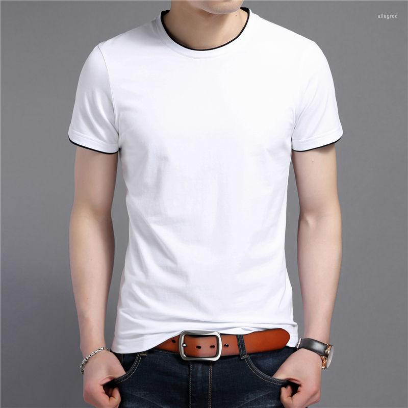 

Men' T Shirts 2023 Summer Short Sleeve T-Shirt Men Soft Cotton Shirt Casual O-Neck Slim Fit Tee Homme Brand Top, Pink
