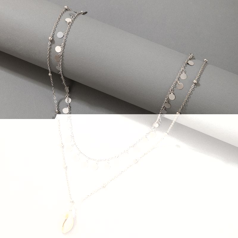 

Pendant Necklaces Runda Fashion Round Box Necklace Chain Stainless Steel Black Line Anchor Tag Pendants Jewelry