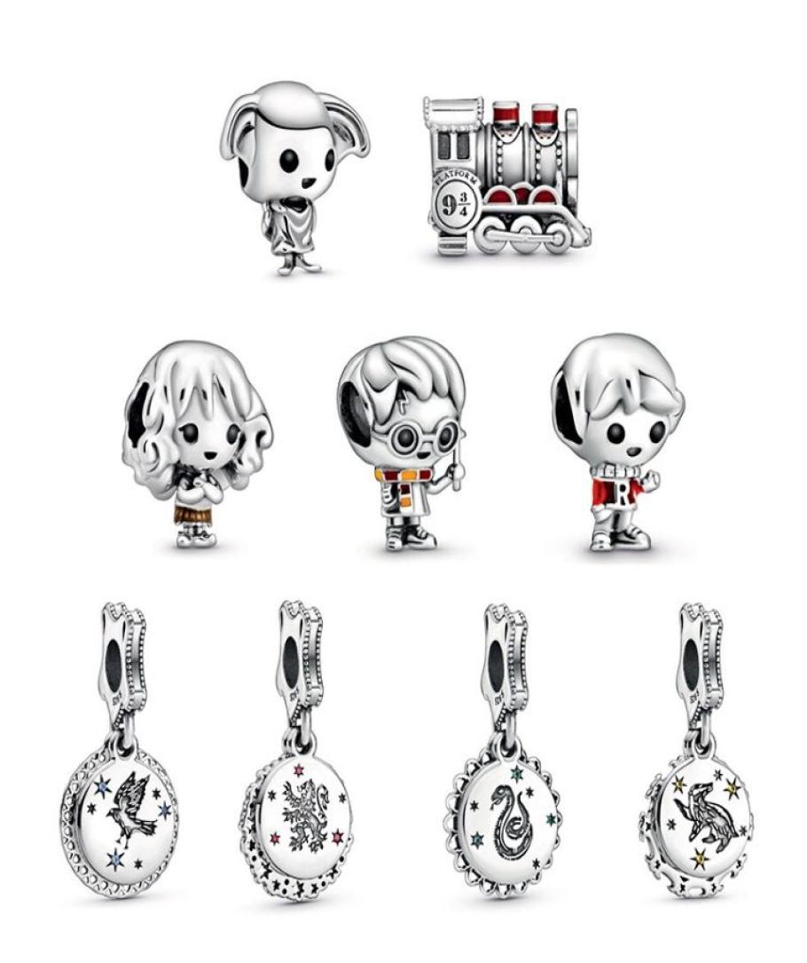 

Fit Pandora Bracelet 30pcs Magic School Christmas Silver Charm Bead Fit Original Pandora Bracelets DIY Jewelry For Woman Gift6234449