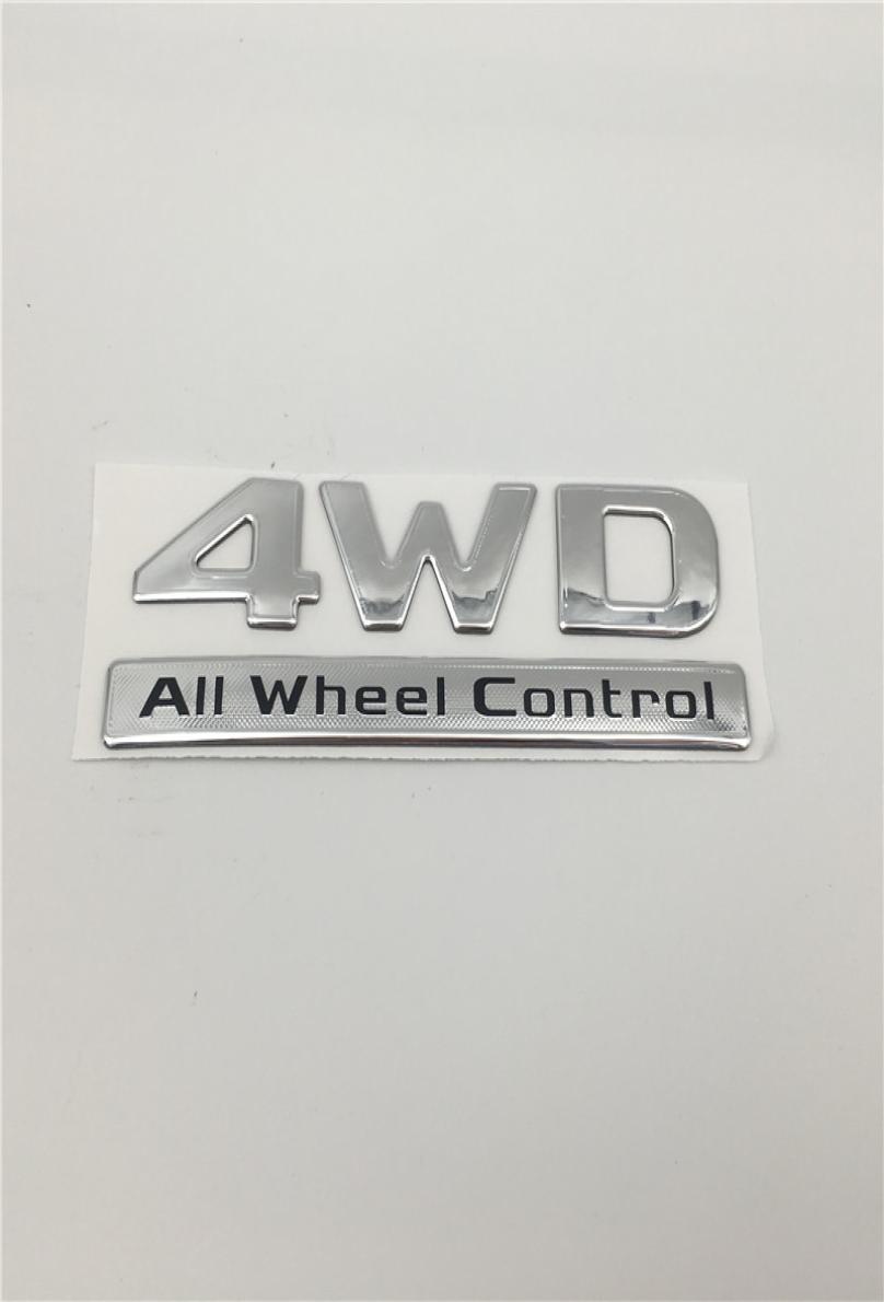

4WD All Wheel Control logo Emblem Plate for Mitsubishi Pajero Sport 7410B2926517662, Black
