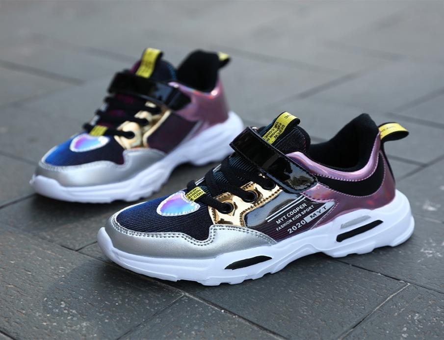 

Autumn Winter Kids Shoes For Girls Shoes Fashion Leather Waterproof Children Shoes Students Running Sneakers Plush Nonslip 2103067243095, Purple