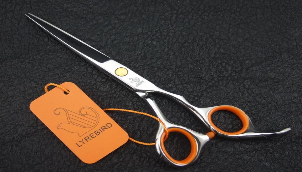 

Lyrebird Hairdressing Scissors Cutting Thinning styling tool Antislip handle Orang ring 60 INCH NEW9226402