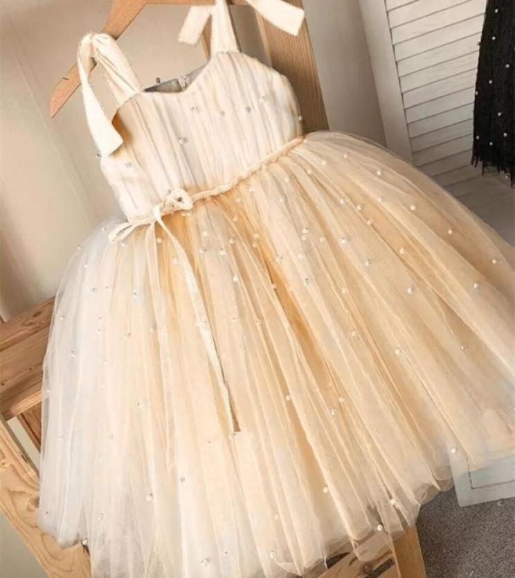 

Toddler Girls Tulle Dress Kids Baby Girl Christmas Princess Dresses Wedding and Evening Robes Children Year Clothes 2204292242938, Pale yellow
