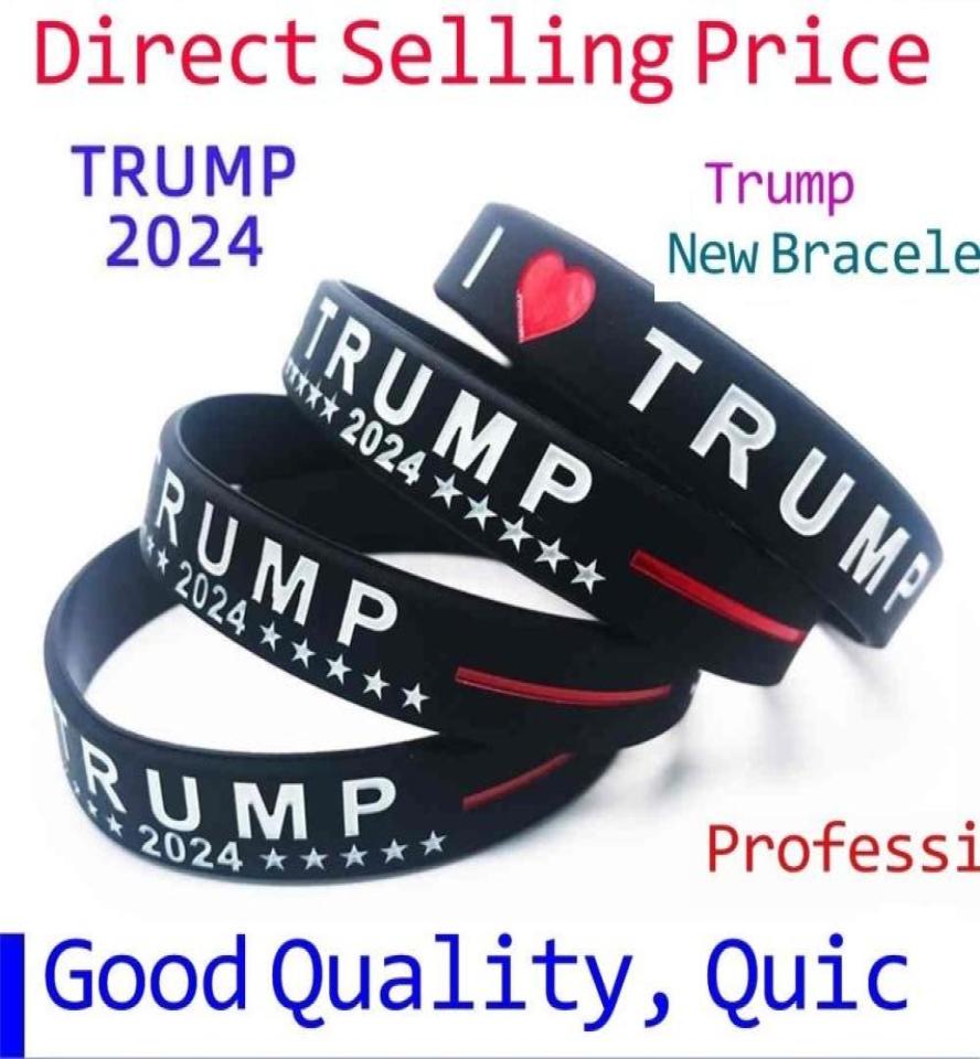 

Tiktok Silicone Bracelet Trump 2024 Keep America Great President Wristband Stars Stripes Support Trump Wrist Band Party Gifts Cu5383626
