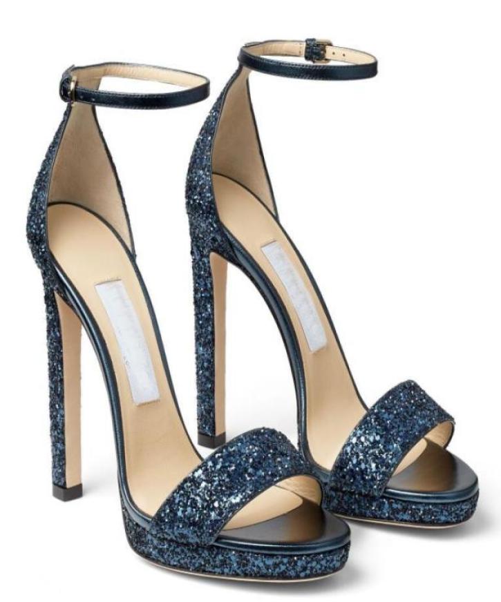 

Summer Sandals Sexy Misty 120mm Platform Jimmi High Heels Women shoes Ankle Strap Gladiator Sandal Lady Party Wedding Dress EU3546215419, White