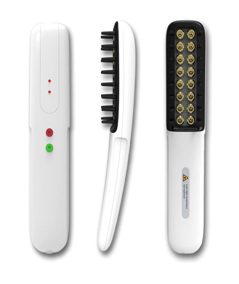 

Portable low level therapy hair regrowth laser comb with 16 diodes laser for personal home use1739471