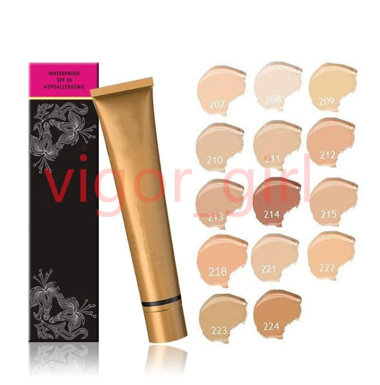 

New Eye Shadow Primer Base Make up Cover Extreme Covering liquid Foundation Hypoallergenic Waterproof 30g Concealer 14 colors3594627, Mixed color