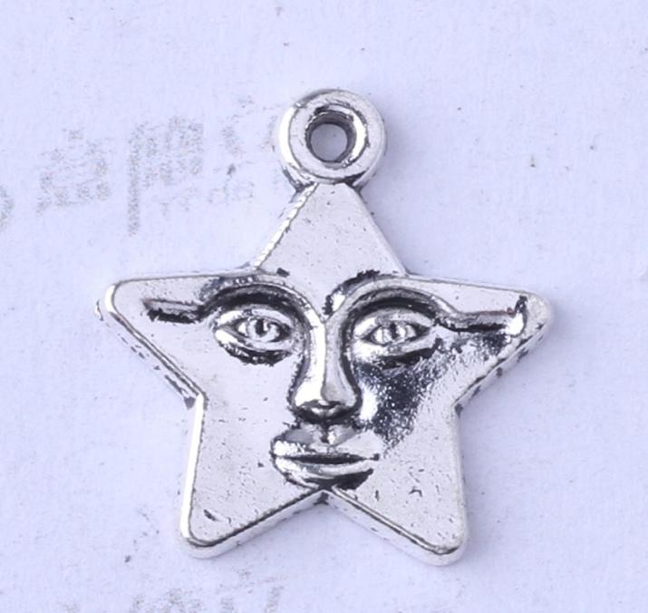 

Star Pendant bead antique Silverbronze fit Necklace 1614mm DIY Jewelry Zinc alloy 400pcslot 33872487253