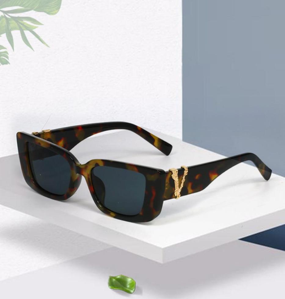 

Fashion cateye sunglasses women039s trend Vshaped metal printing square sunglasses daily allmatch Sunglasses women039s CX9029434