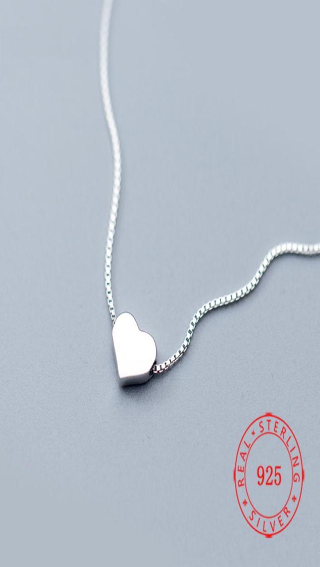 

Mix Design 925 silver tiny charm heart shaped pendant necklace sweet Valentine039s Day girlfriend gift China Plain Simple jwell6387078