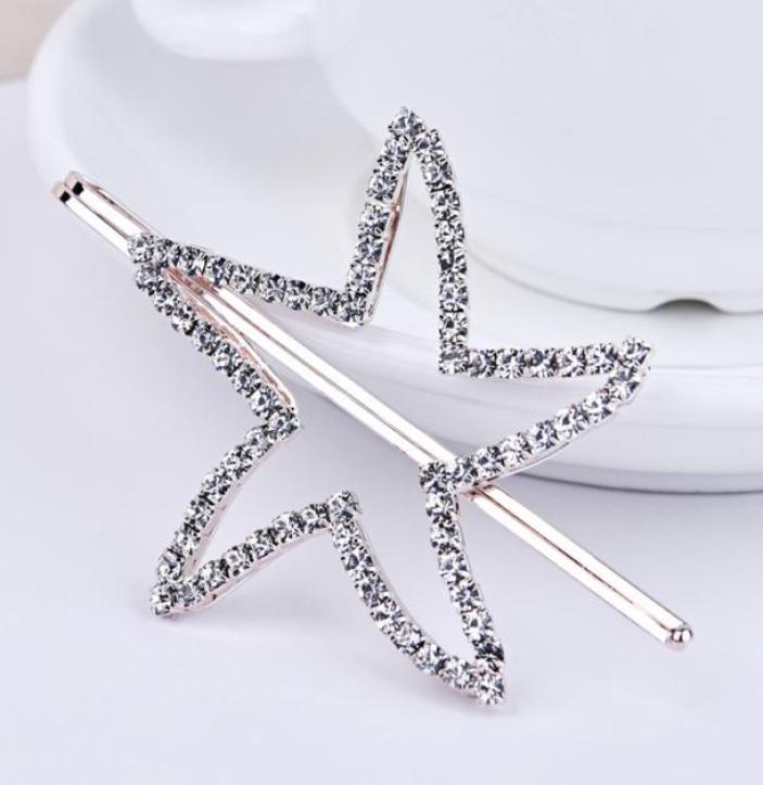 

Rhinestone Starfish Fashion Metal Hairpins Women Girls Hair Clips Pin Barrette Hairclip Accessories For Women Hairgrip Headdress1667488