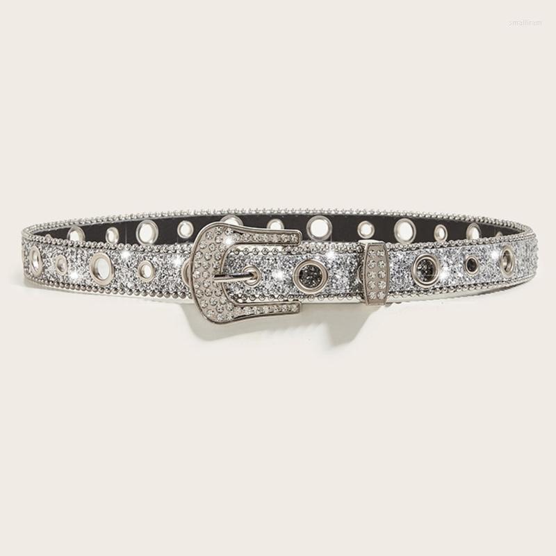 

Belts 652F Waist Belt Bling Waistband Jean, Silver