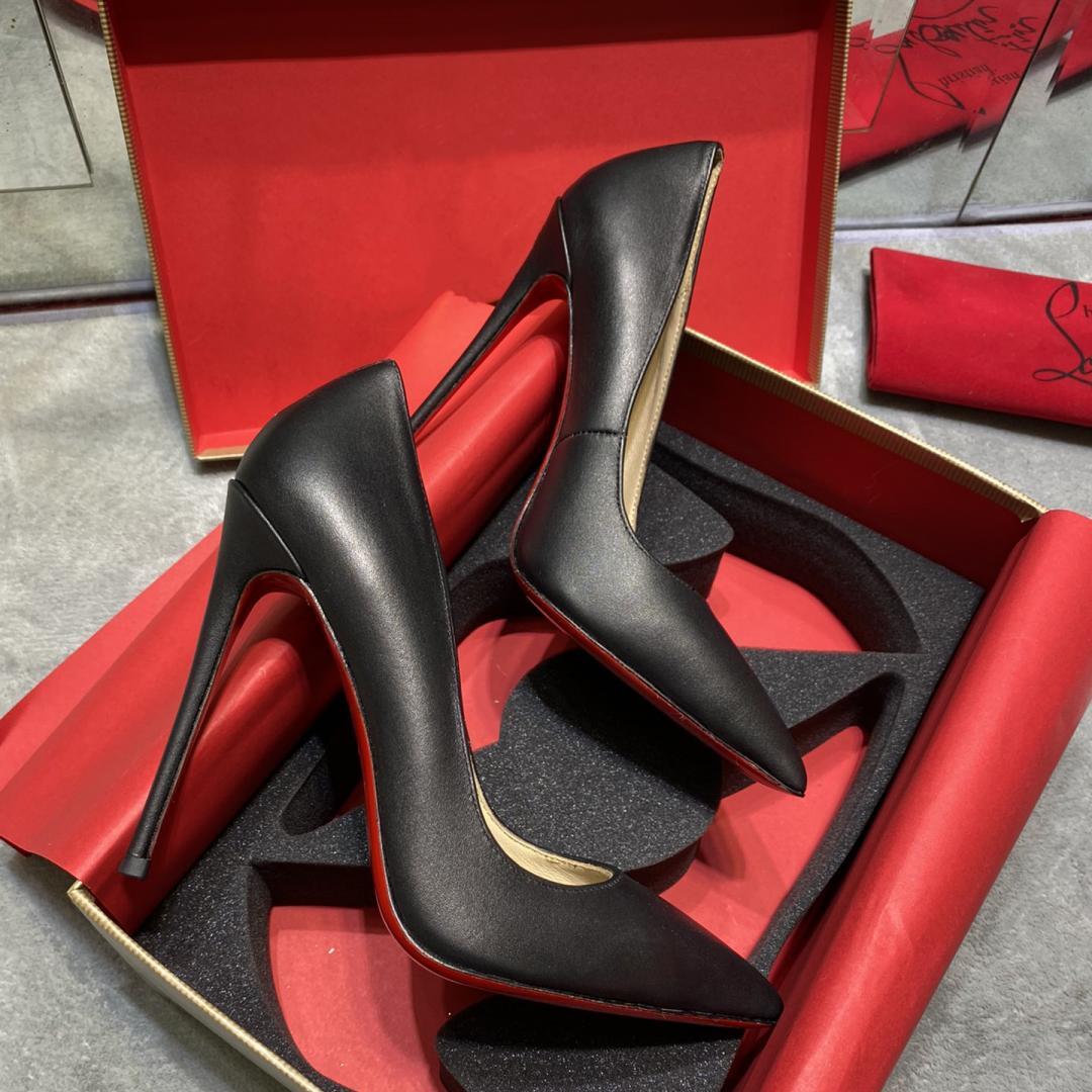 

Luxury High Heels Women Leather Dress Shoes Designer Black Stiletto Shoes 6cm 8cm 10cm 12cm Women Wedding Party Dress Shoes 35-44, Color 27