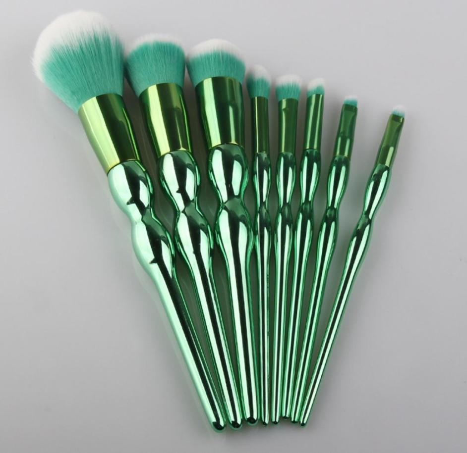 

8pcsSet Green Gourd Makeup Brushes Set Cosmetic Foundation Eyeshadow Blusher Powder Blending Brush Beauty Tools Kits3598513