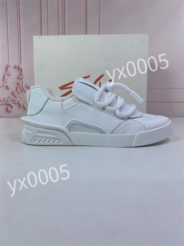 

2023 new top Luxury Designer flat sneaker trainer casual shoes leather white letter overlays fashion platform men womens low sneakers, 03